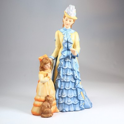 House Of Berkeley Affection Figur Mutter und Tochter mit Katze