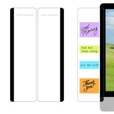 2PCS Computer Monitor Memo Board, Transparent Computer Monitor Side, Monitor ...