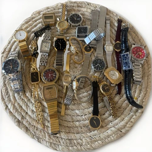 Vintage Lot Seiko Citizen Movado Witnauer Watches AS IS