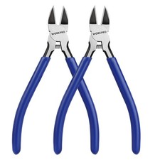 WORKPRO 2-Pack Wire Cutters, 6 Inch Precision Flush Cutters, Side Cutters