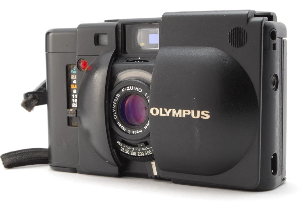 Olympus XA 35mm Rangefinder Film Camera Body Only From JAPAN [READ! NEAR MINT] - Image 2 of 4