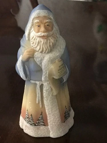 Vintage Fenton Glass Old World Santa Hand Painted And Signed  #2316
