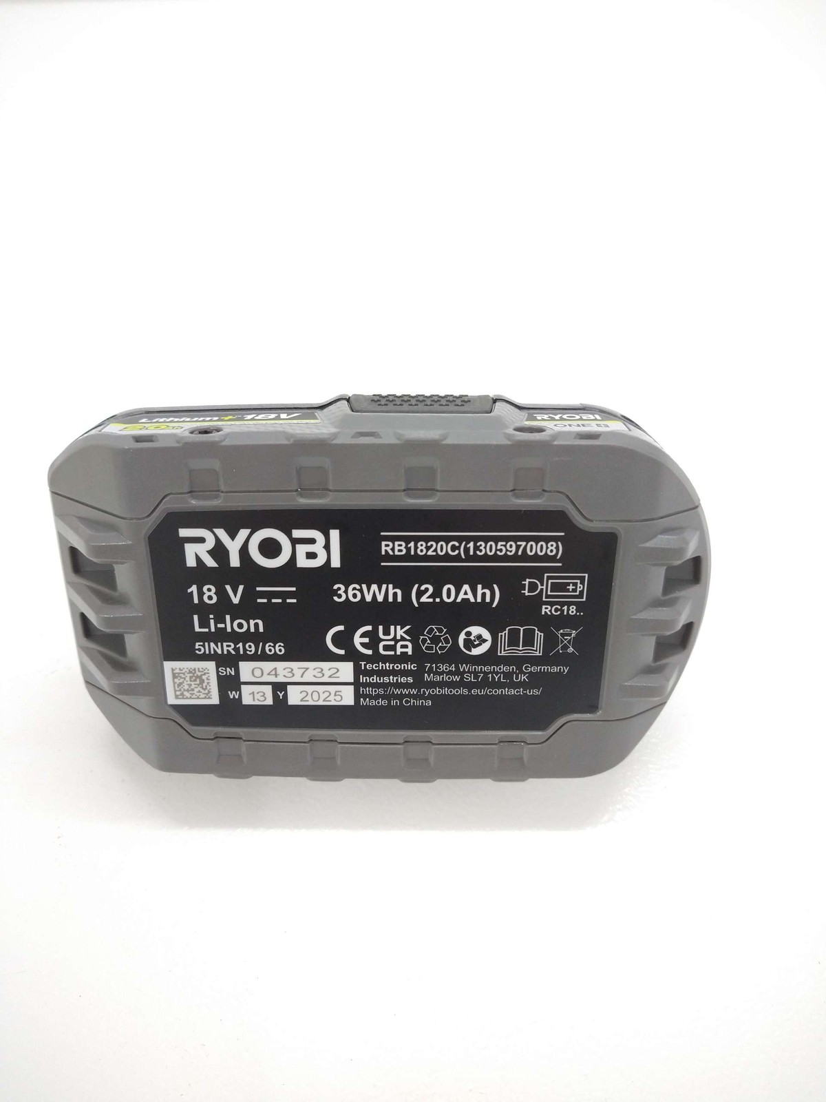 Trapano avvitatore a percussione Ryobi R18PD32-1C20G foto 5