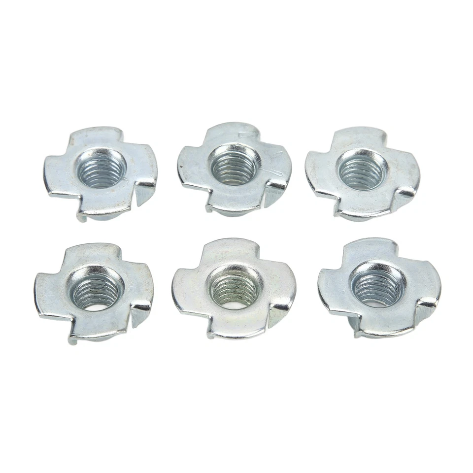 80x Four Claw Nut Strong Rust Prevention Carbon Steel 3/8in Nuts For Furniture - Image 2 of 4