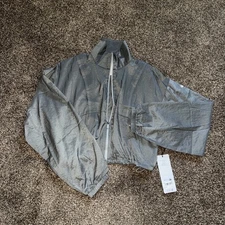 Alo Women's Game Time Full Zip Jacket Lunar Grey S Nwt