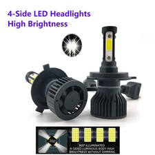 2pcs 16000Lm 50W H4 H8 H9 Hi/Lo Beam H1 H3 H7 Led Headlight White Car Lights 12V