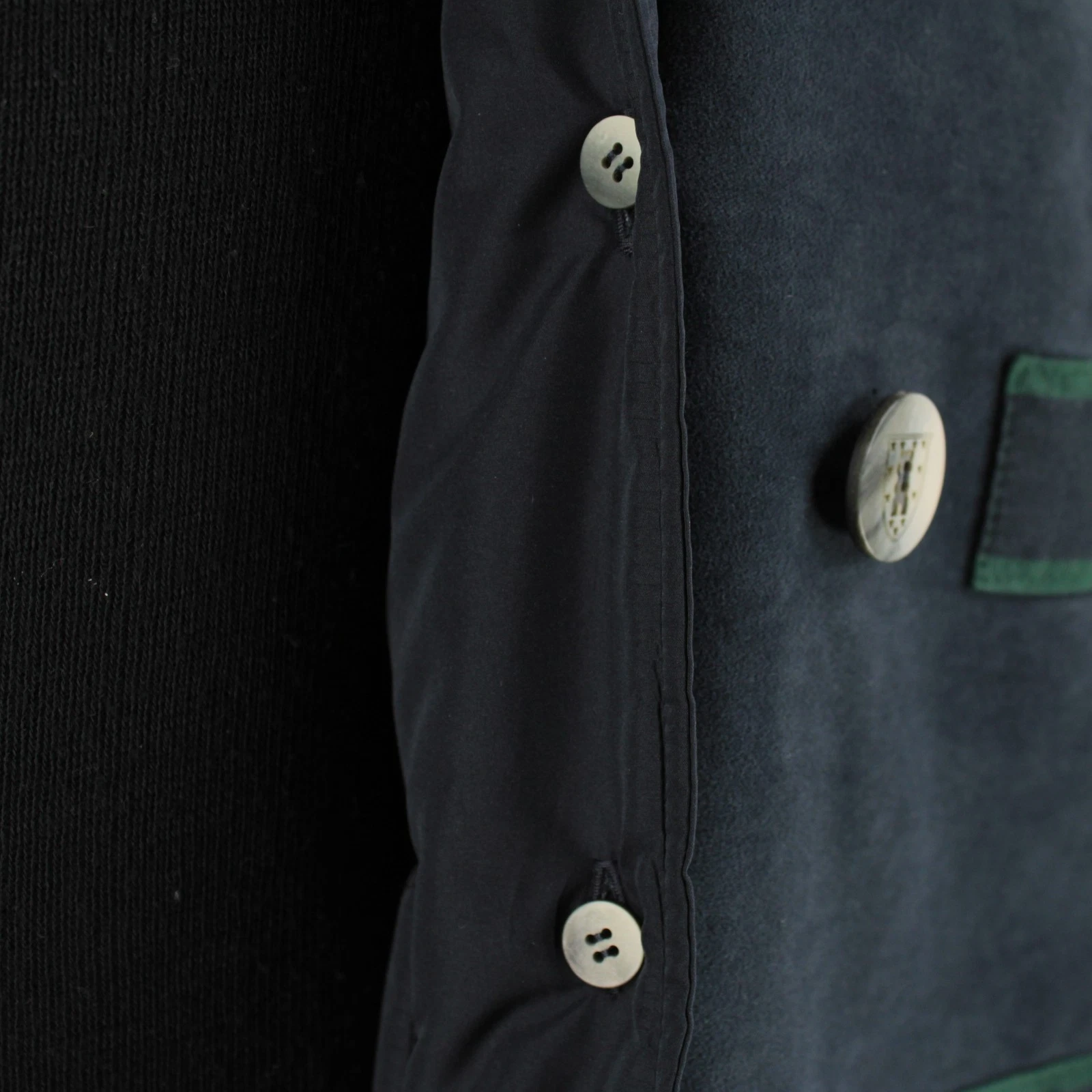 Camplin NWT 100% Cotton Pea Coat w/ Removable Lining Size 52 (L US) In Blue - product detail image 8