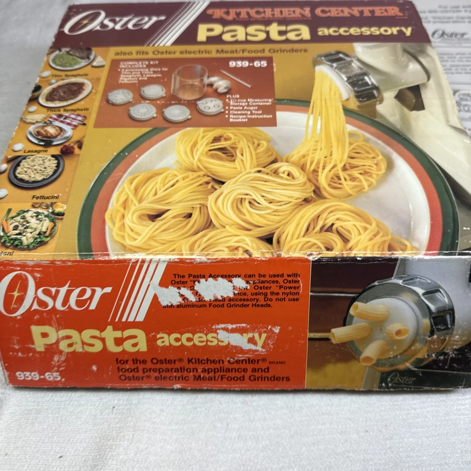 Kit de accesorios para pasta centro de cocina OSTER 939-65 de colección también se adapta a molinillo OSTER Foto 2 de 4