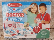 Melissa  Doug Get Well Doctor Kit 25-Piece Toddler Doctor Play Set, Ages 3 