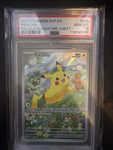 2024 Pokemon Scarlet Violet Black Star Promo Pikachu #88 PSA 10