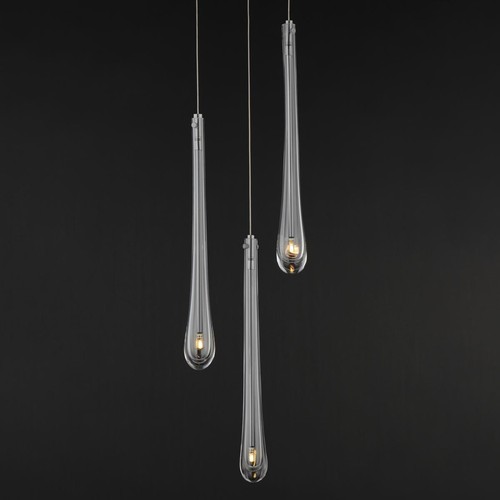 ET2 Contemporary Lighting E24213-122SN Stillo Pendant Satin Nickel - Picture 3 of 9