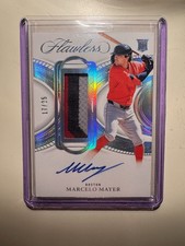 2025 PANINI FLAWLESS MARCELO MAYER PROMINENT SWATCH AUTO /25 RED SOX  PSS-mm