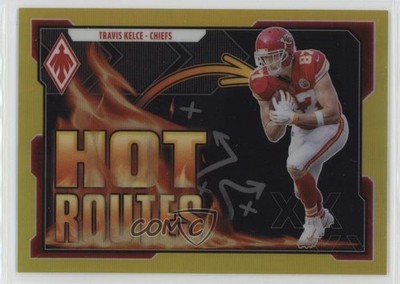 2021 Panini Phoenix Hot Routes Yellow 61/75 Travis Kelce #HR-5 9p5