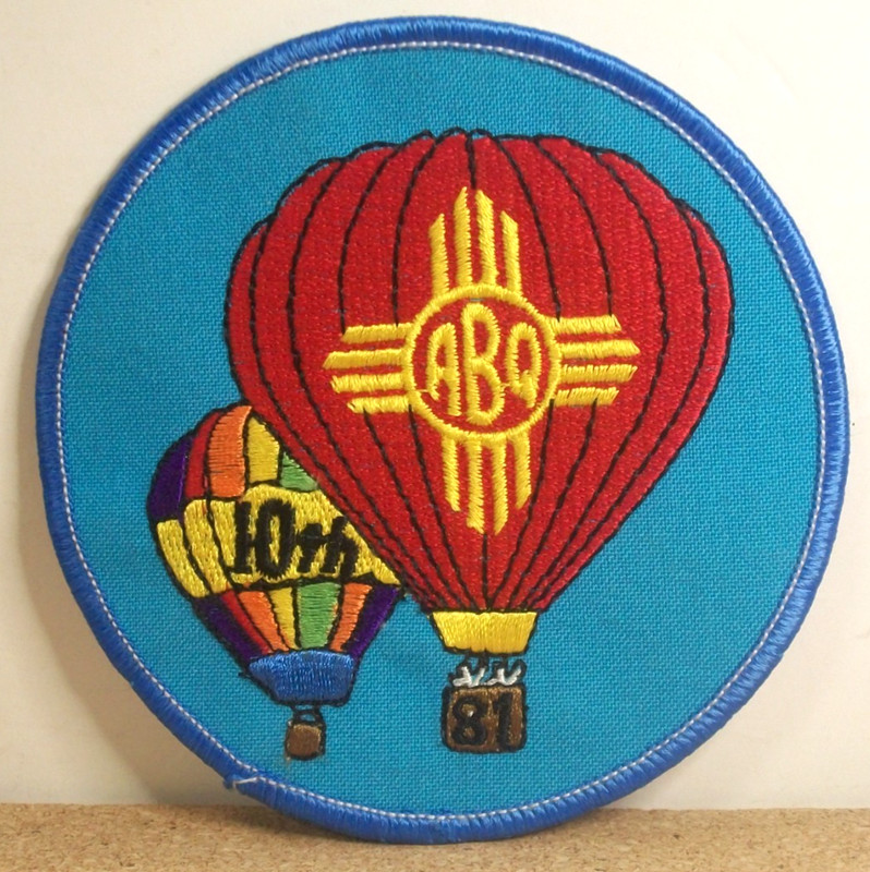 1981 Albuquerque Balloon Fiesta Official Event Patch 10th Annual New Mexico Vtg