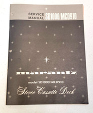 Marantz SD1000 / MCD910 Cassette Deck Service Manual - ORIGINAL