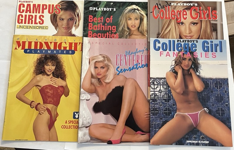 Playboy Special Supplement to Playboy Magazines Photo Books VintageRare Lot of 6