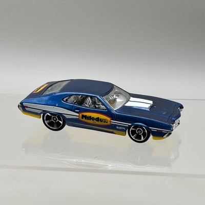 Hot Wheels Ford Gran Torino Sport blau Milodon HW Workshop 1:64 Post Discs 1J