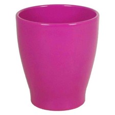 INNA-Glas Keramik Orchideenvase, Ø13,2cm, 15cm, pink