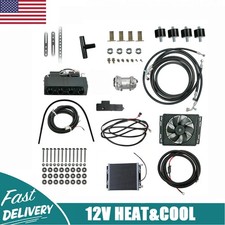 12000btu 12v Electric Car Ac Kit Universal Underdash Compressor Ac Heatcool