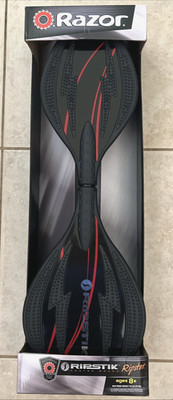 Razor Black Label RipStik Ripster Caster Board 2 Wheel Pivoting Skateboard 8+