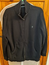 Men's French Connection Zip Through Sweatshirt XXL Black