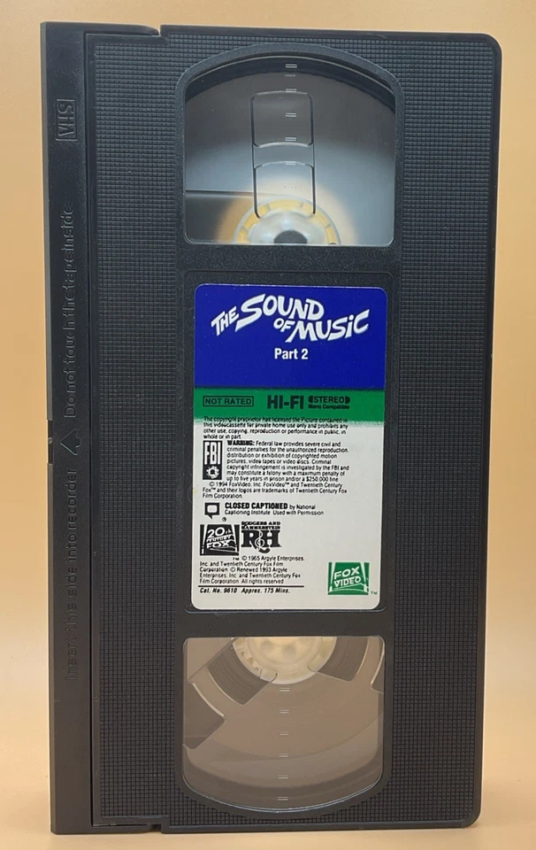 The Sound of Music VHS 1963, 1993 2 Tape Set *Buy 2 Get 1 Free* - Image 4 of 4