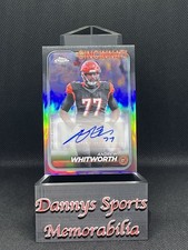 🔥 Andrew Whitworth 2024 Topps Chrome Refractor Auto Future HOF 🔥