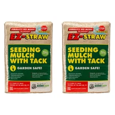 EZ-Straw Seeding Mulch with Tack - Biodegradable Processed Straw, 2.5 cu. ft.