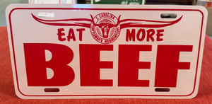 Eat More Beef South Carolina Cattlemen’s Association Metal License Plate Tag