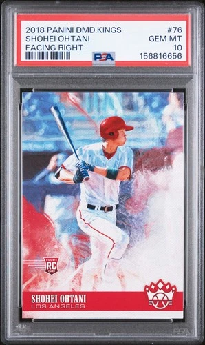 2018 PANINI DIAMOND KINGS FACING RIGHT #76 SHOHEI OHTANI ROOKIE RC PSA 10