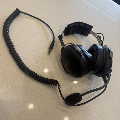 SL-900H SkyLite Aviation Helicopter Pilot Headset U174 Plug with Ear Gel + Bag