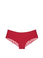 Victoria's Secret PINK No-Show Lace Back Cheekster Panty Deep Red