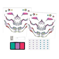 New  Halloween Glam Skull Bright Tattoo and Gem Kit - Hyde and Eek Boutique