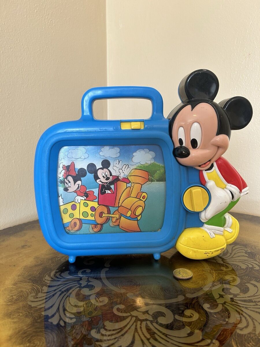Disney Mickey Mouse Vintage Musical Wind Up Scroll Movie Toy Disney Mickey Mouse Vintage Musical Wind Up Scroll Movie Toy