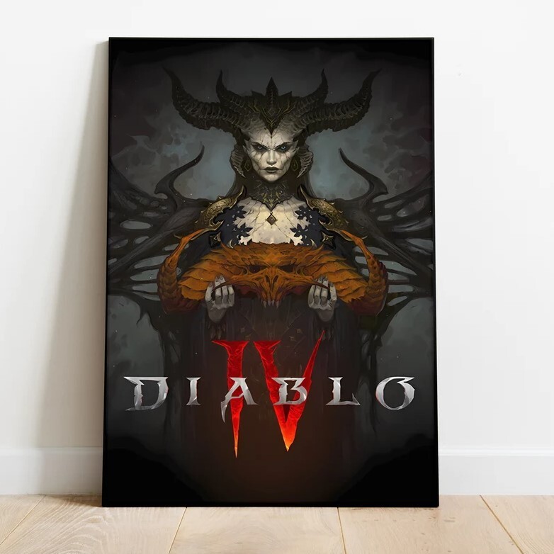 Diablo IV Poster, Wall Art & Home Decor, Game Poster Gift