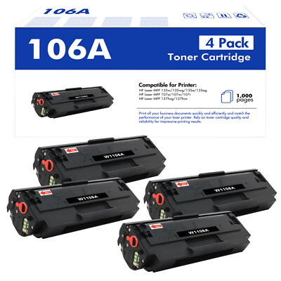 Toner für HP Laser 107 w 107 a r MFP 135 wg ag 137 fwg 138 fnw pnw 106A W 1106 A