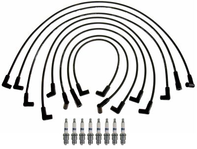GM OE Ignition Wire Set & 8 ACDelco Rapidfire HD Spark Plugs Kit For K30 5.7L V8