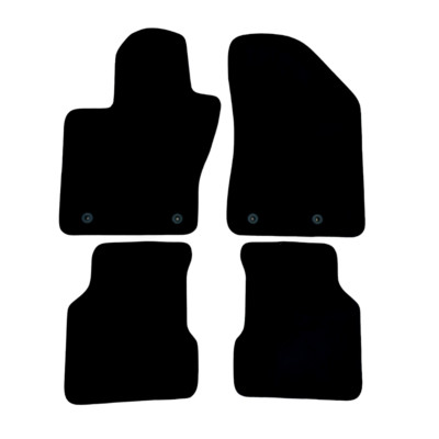 Car Floor Mats For Jeep Compass 2 Velour Waterproof Black Carpet Auto Liners New