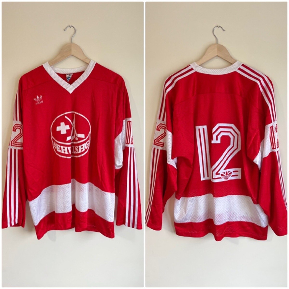 Switzerland Match Game Worn 1980s 80s Ice Hockey Suisse SEHV