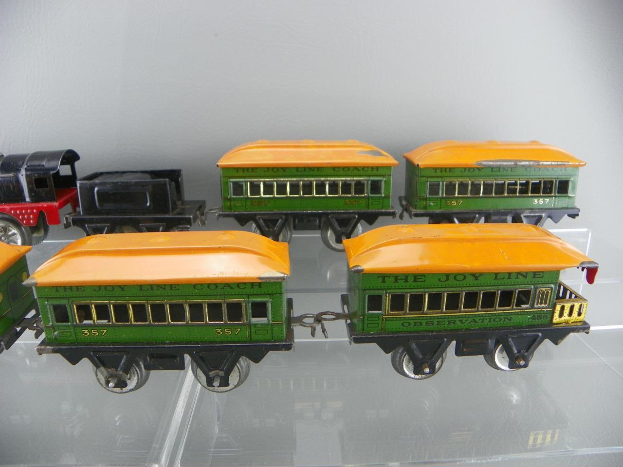 Vintage 1930's PreWar MARX O Tin Electric Steam Locomotive & Joy Line ...