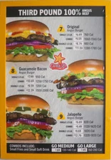 Authentic Carl’s Jr. Menu Board, Framed, Mint