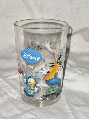 Disney Mickey Mouse Goofy Donald Glas Trinkglas Sammelglas