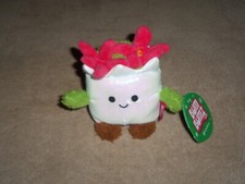 NEW, Bum Bumz NWT 4.5" Ponti The Poinsettia HolidayBumz Stuffed Animal