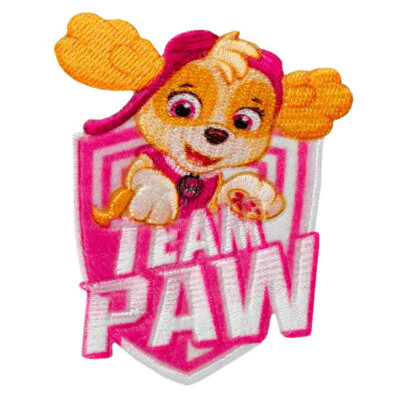 Aufbügelmotiv   Patch   Team PAW Patrol  Skye   Aufbügler   Applikation NEU