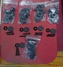 Plexiglass Windshield Hardware Black Plastic (Kit)