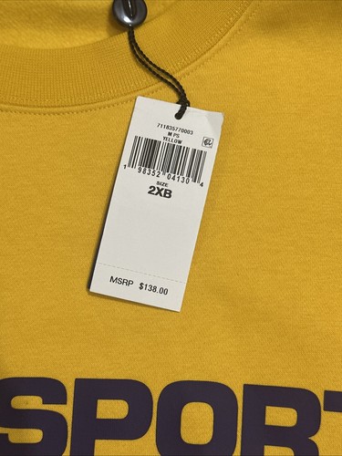 Ralph Lauren Polo Sport Men's Crew Neck Sweatshirt 2XL Big & Tall - Picture 5 of 6