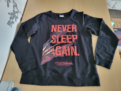 A Nightmare On Elm Street Damen Never Sleep Again Sweatshirt Gr.L Neu Ungetragen