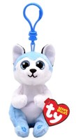 Ty Beanie Bellies Hund Husky 🐕 Thunder 🐕 Clip AnhäNger / SchlüSselanhäNger