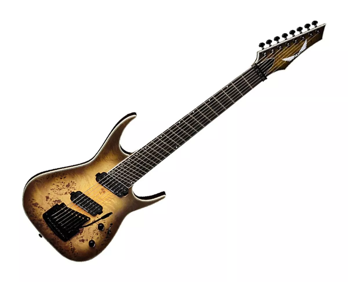 Dean Exile Select 8 strings Multiscale Kahler tremolo SNBB with HQ