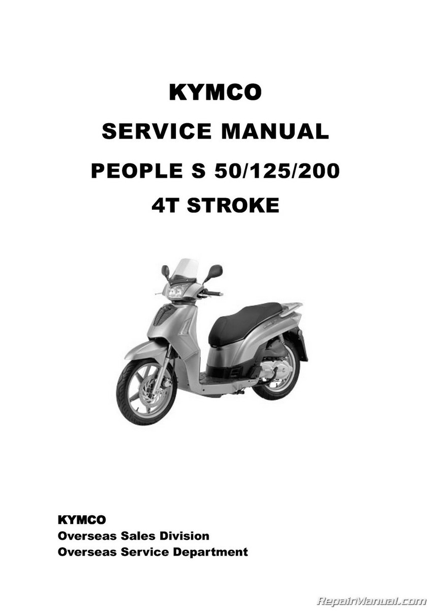 KYMCO People S 50 4T, 125, 200 Cyclepedia Printed Scooter Service